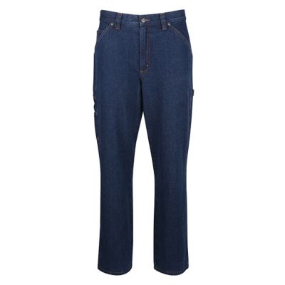 Image showing  Men's Relaxed Fit Flannel-Lined Utility Jeans