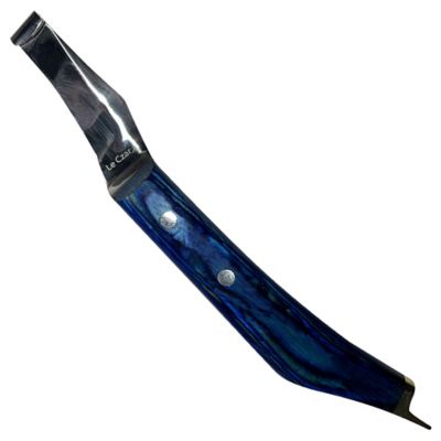 Le Czar Blue Handle Knife With Brass Edge