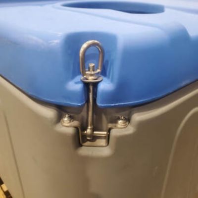 Image showing 6 th Century 4-Hole Energy-Free Polyethylene Cattle Waterer