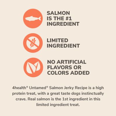 Image showing  Salmon Jerky Recipe High-Protein Dog Treats, 24 oz.