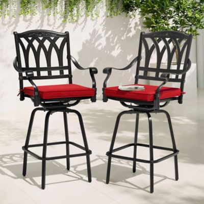 Nuu Garden Cast Aluminum Swivel Bar Stool