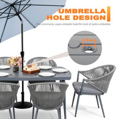 Image showing 9 th Nuu Garden 7 pc. Outdoor Dining Set