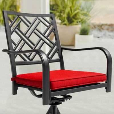 Image showing  2 pc. Outdoor Dining Chairs with Cushions