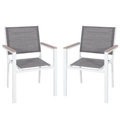 Image showing  2 pc. Wicker Dining Chair, Iron Frame