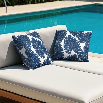 Image showing  Outdoor 2 pk. Leaf Chair Seat Cushions