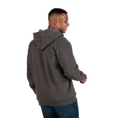 Image showing 1 th Berne Men's Grid Fleece-Lined Full-Zip Hooded Sweatshirt