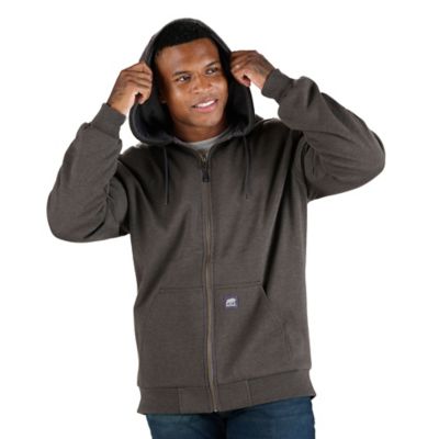 Image showing 3 th Berne Men's Grid Fleece-Lined Full-Zip Hooded Sweatshirt