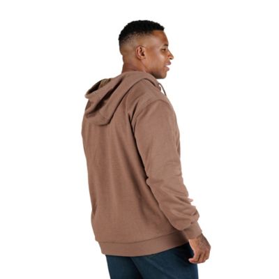 Image showing  Men's Grid Fleece-Lined Full-Zip Hooded Sweatshirt