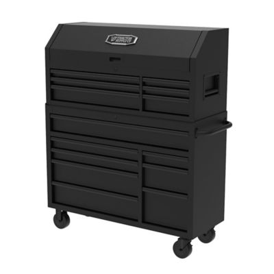Image showing  48.5 in. 14-Drawer Mechanic's Tool Chest Combo, Matte Black