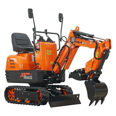 Image showing  306 cc Hydraulic Mini-Excavator, with Claw, Grading Bucket & Rake