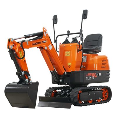 Image showing  306 cc Hydraulic Mini-Excavator, with Claw, Grading Bucket & Rake