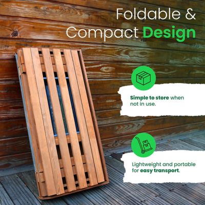 Image showing  Extra Large Folding Potting Bench with Soil Collection Bin