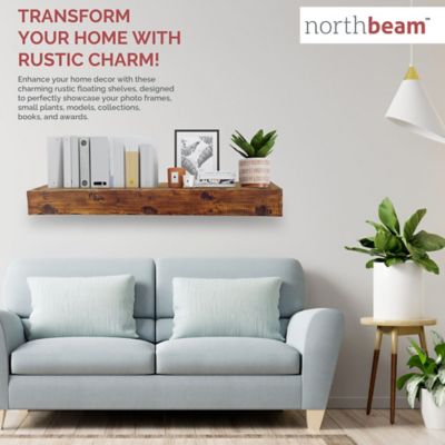 Image showing  Rustic Fireplace Mantel Shelff, 72 in.