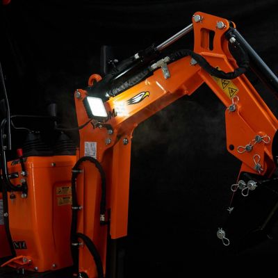 Image showing 8 th YARDMAX 306 cc Hydraulic Mini-Excavator, with Canopy, Claw, Grading Bucket & Rake