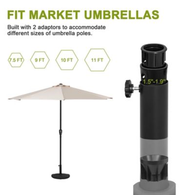 Image showing 8 th Nuu Garden Outdoor Half Round Patio Umbrella Base