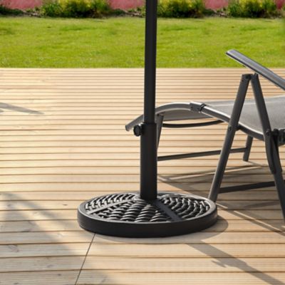 Image showing  Outdoor 26 lb. Round Umbrella Base, Polyethylene and Concrete