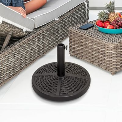 Image showing  Outdoor 26 lb. Round Umbrella Base, Polyethylene and Concrete