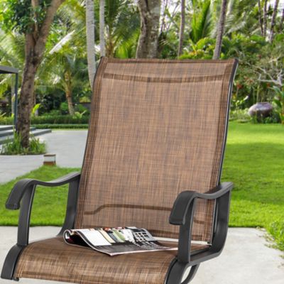 Image showing 9 th Nuu Garden 2 pc. Outdoor Textilene Swivel Dining Chairs