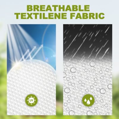 Image showing 7 th Nuu Garden Outdoor Patio Textilene Aluminum Lounge Chair with 6-Position Backrest