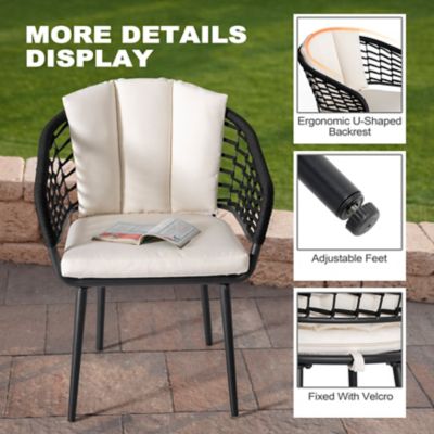 Image showing  Outdoor Patio 5 pc. Dining Set with Powder-Coated Frame