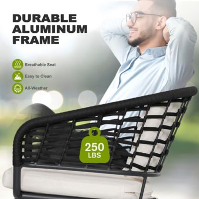 Image showing 9 th Nuu Garden Outdoor Patio 5 pc. Dining Set with Powder-Coated Frame