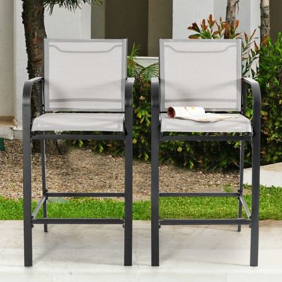 Image showing  Outdoor 2-Piece Textilene High Bar Stools
