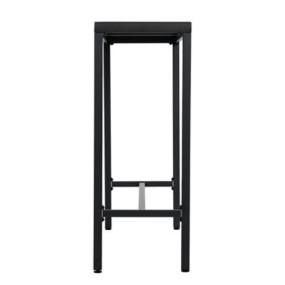 Image showing 8 th Nuu Garden Outdoor Iron Bar Table with 3D-Print Tempered Glass Tabletop