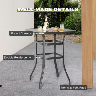 Image showing 9 th Nuu Garden Outdoor 3 pc. Textilene Bar Set with Swivel Design