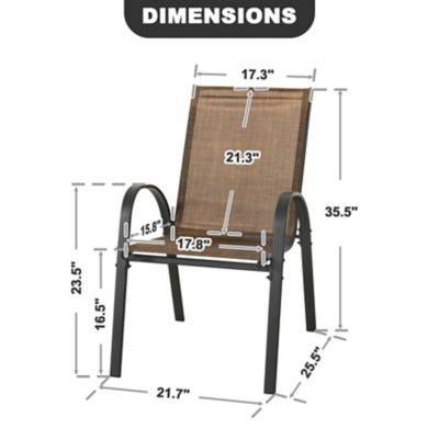 Image showing 5 th Nuu Garden Outdoor 4 pc. Patio Dining Chairs, Stackable Chairs
