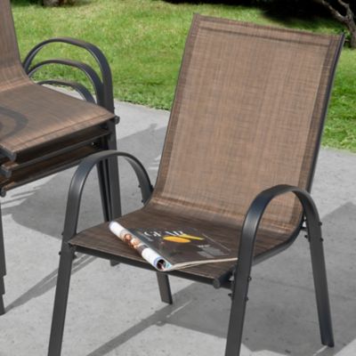Image showing 8 th Nuu Garden Outdoor 4 pc. Patio Dining Chairs, Stackable Chairs