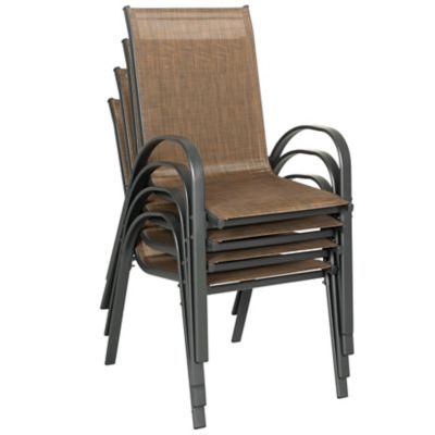 Image showing 9 th Nuu Garden Outdoor 4 pc. Patio Dining Chairs, Stackable Chairs