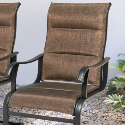 Image showing 7 th Nuu Garden Outdoor Patio Dining Chairs, Breathable Textilene, Iron Frame
