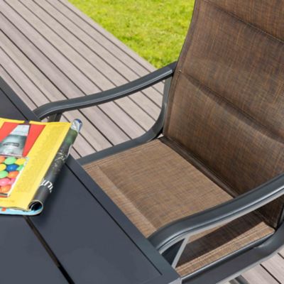 Image showing 9 th Nuu Garden Outdoor 5 pc. Dining Set with Umbrella Hole, Textilene and Iron