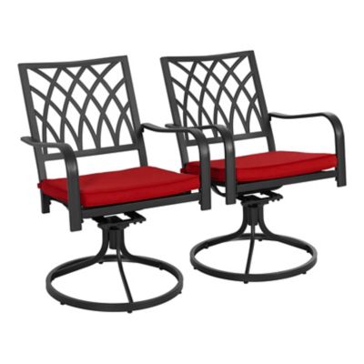 Image showing  Outdoor 2-Piece Swivel Chairs with Cushions