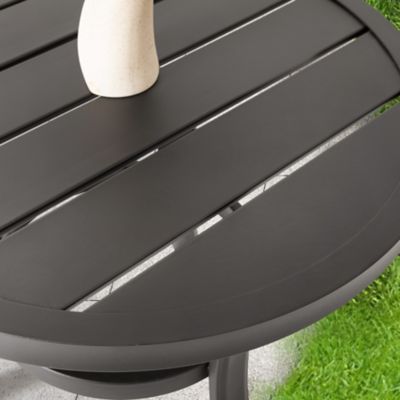 Image showing 9 th Nuu Garden Outdoor Metal Side Table, Round End Table