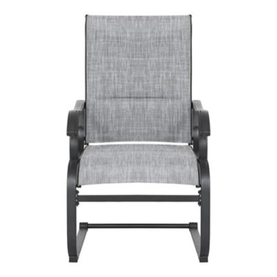 Image showing 7 th Nuu Garden Outdoor Patio Bistro Set of 3, Breathable Textilene, Powder-Coated Iron