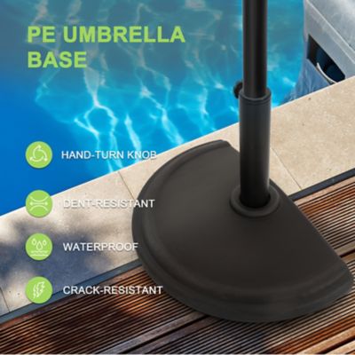 Image showing 6 th Nuu Garden Outdoor Patio Half Round Heavy Duty Umbrella Base
