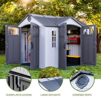 Image showing  10 ft. x 8 ft. Dual Entry Outdoor Storage Shed, 60467