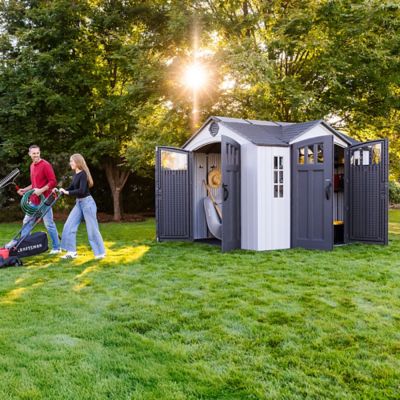 Image showing 9 th Lifetime 10 ft. x 8 ft. Dual Entry Outdoor Storage Shed, 60467