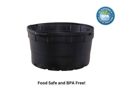 Image showing  35 gal. Plastic Nursery Pots (34 Actual Gallons / 128.7 Liters), 5-Pack