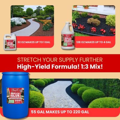 Image showing  Mulch Glue, Outdoor, 1 qt., 32 oz., Makes 1 gal., Covers Approx. 125 sq. ft.