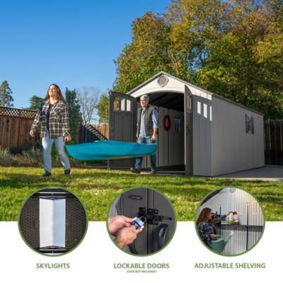 Image showing  8 x 20ft. Outdoor Storage Shed, 60470