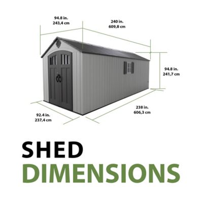 Image showing 5 th Lifetime 8 x 20ft. Outdoor Storage Shed, 60470
