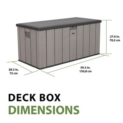 Image showing 5 th Lifetime Outdoor Storage Deck Box - 150 Gallon, 60340