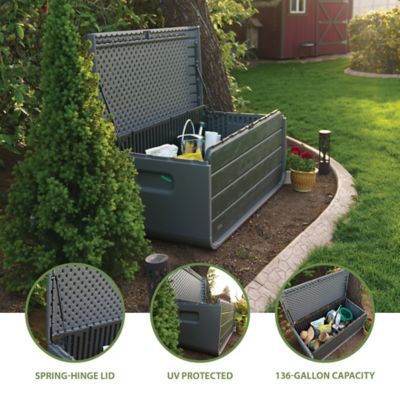 Image showing  Modern Outdoor Storage Deck Box - 136 Gallon, 60367