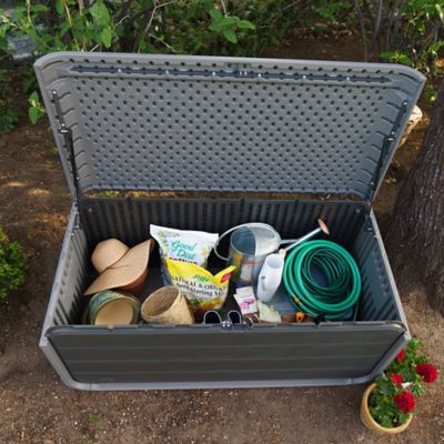 Image showing 7 th Lifetime Modern Outdoor Storage Deck Box - 136 Gallon, 60367