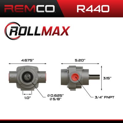 Image showing  4 Roller Pump, Stainless Steel, CW Rotation with 5/8 in. Shaft