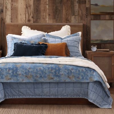 Paseo Road by HiEnd Accents Tasha Polizzi for Paseo Road by HiEnd Accents Lee Western Washed Denim Comforter Set, 3 Piece