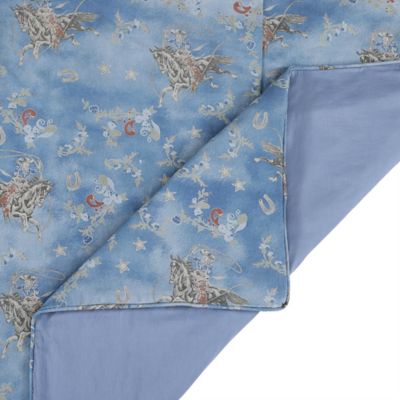 Image showing  by HiEnd Accents Tasha Polizzi for Paseo Road by HiEnd Accents Lee Western Washed Denim Duvet Cover Set, 3 Piece