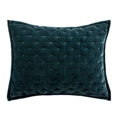 HiEnd Accents Stella Faux Silk Velvet Pillow Sham,1PC, FB6700PS-SS-SU